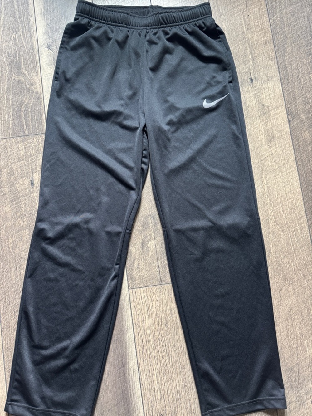 Nike Black Dri-FIT Pants with White Logo